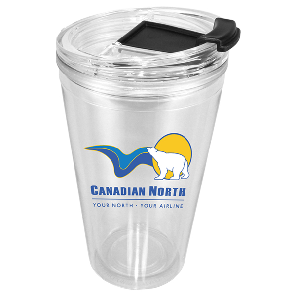 Picture of 16 Oz. Victory Acrylic Tumbler w/Flip Top Lid (Full Color Digital)