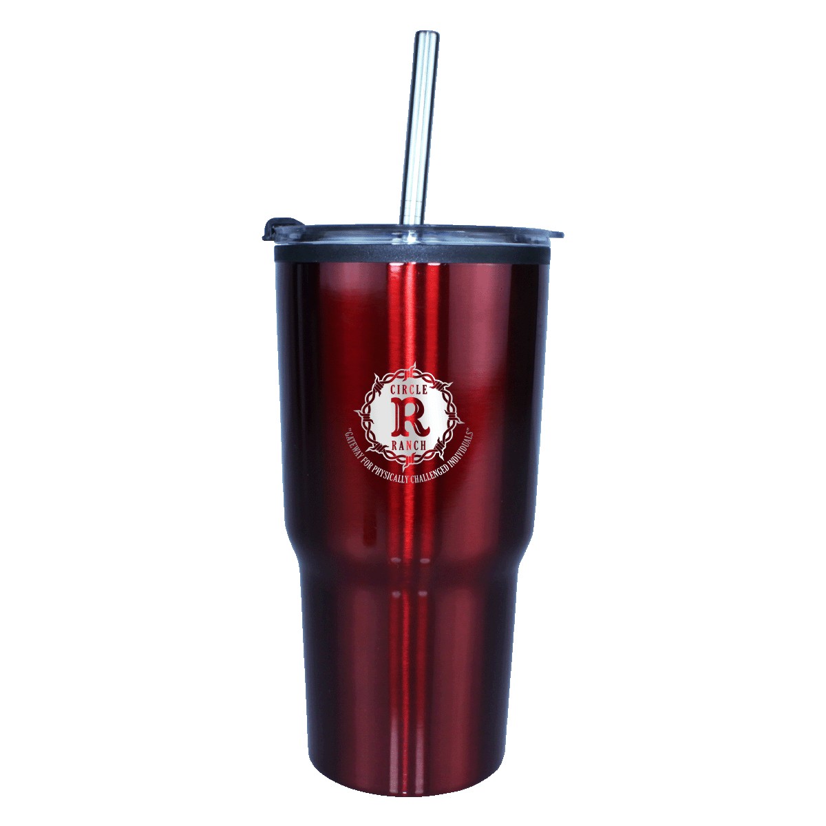 Picture of 20 Oz. Ares Premium Tumbler w/Stainless Straw/Flip Top Lid