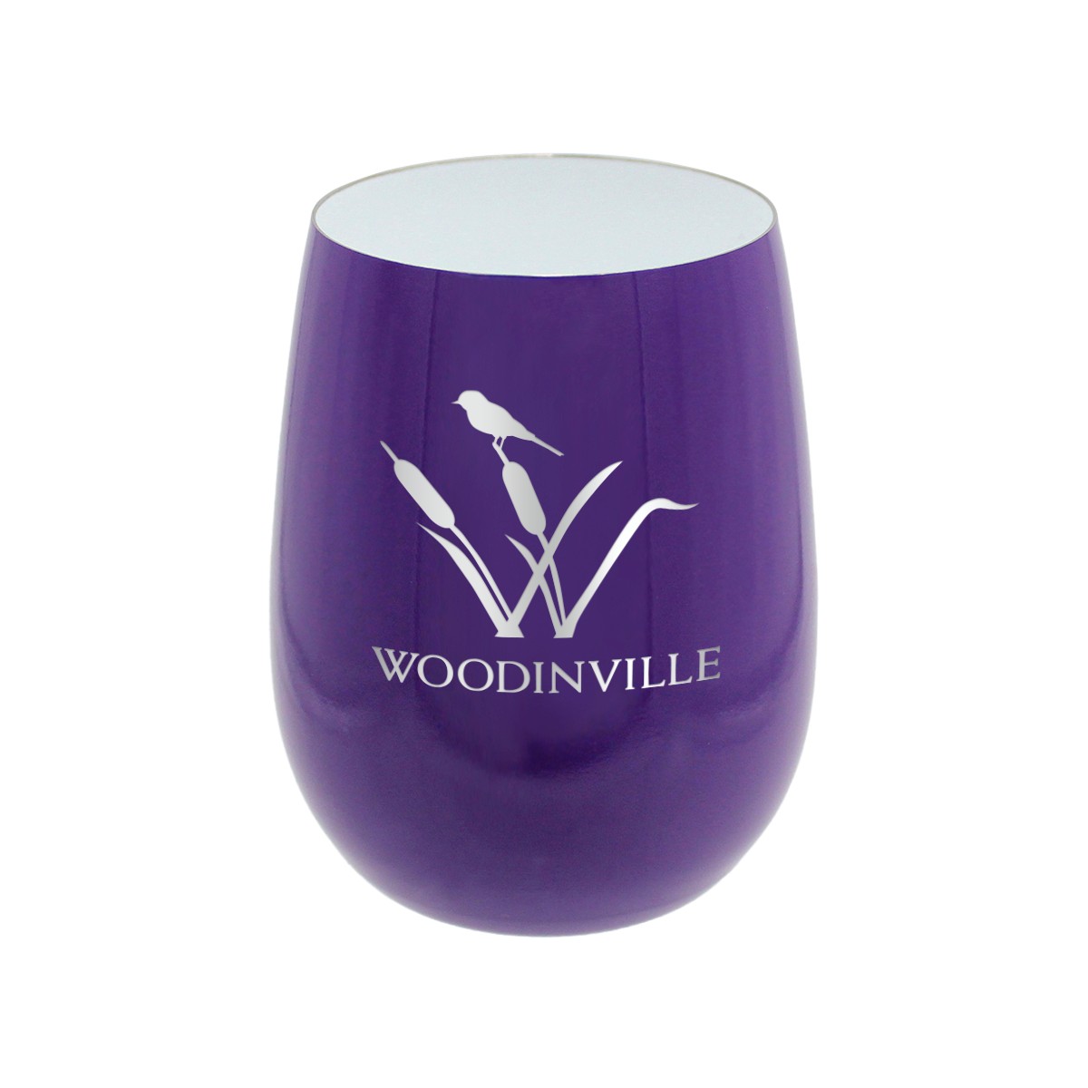 Picture of Pure 12 oz. Recycled Wine Glass, Laser, Premium
