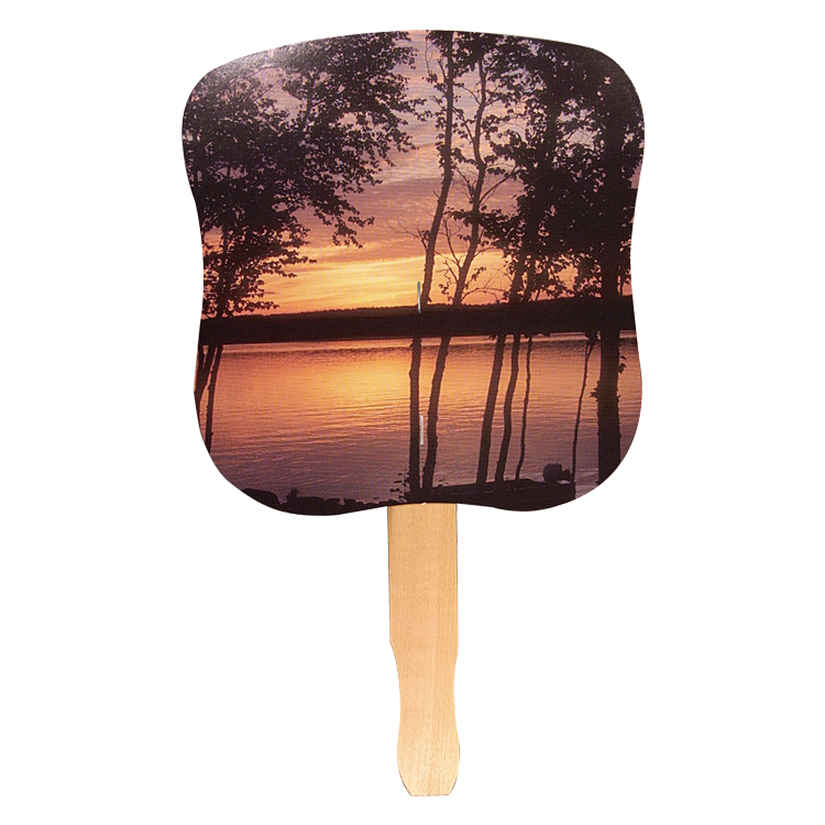 Picture of Sunset Stock Design Hand Fan (Four Color Process)