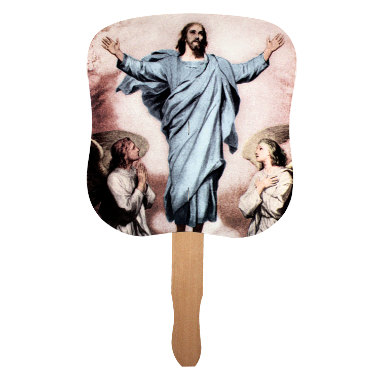 Picture of Stock Design Hand Fan-Resurrection Of Jesus, Full Color Digital