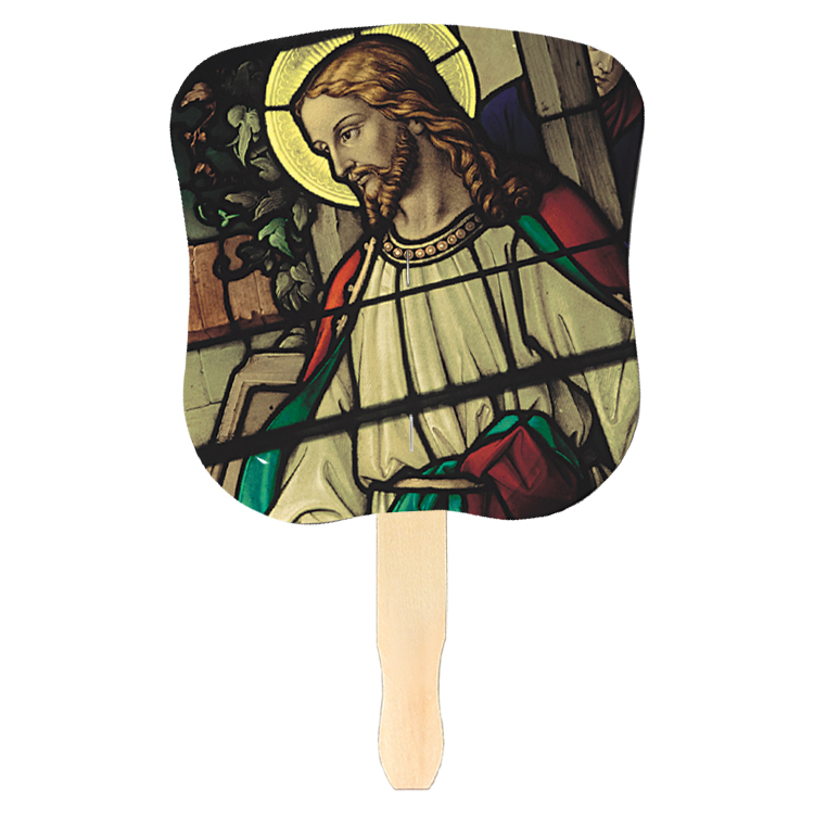 Picture of Stock Design Hand Fan-Jesus, Full Color Digital
