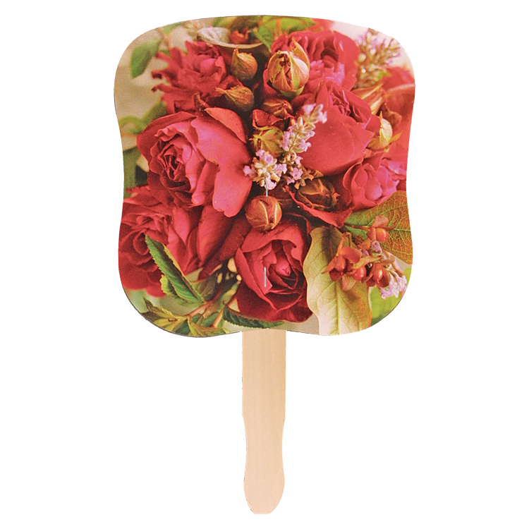 Picture of Stock Design Hand Fan-Flower Bouquet, Full Color Digital