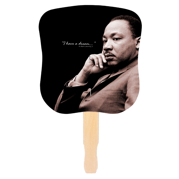 Picture of Stock Design Hand Fan-Dr. Martin Luther King, Jr., Full Color Digital