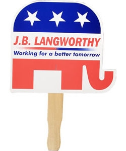 Picture of Patriotic Hand Fan, Full Color Digital