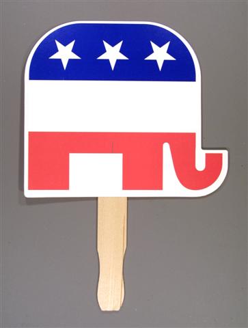 Picture of Patriotic Hand Fan, Full Color Digital
