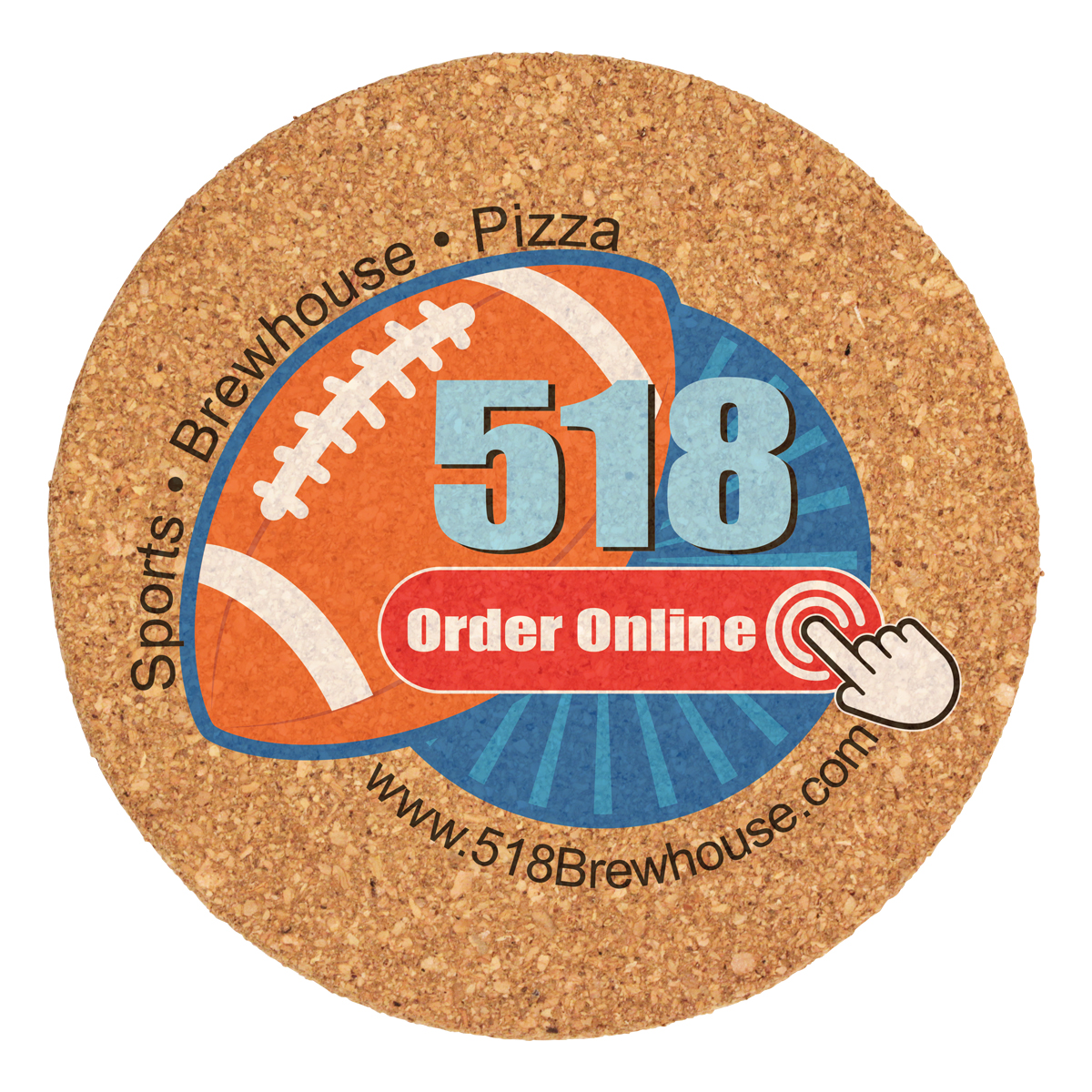 Picture of Deluxe Cork Coaster, Full Color Digital