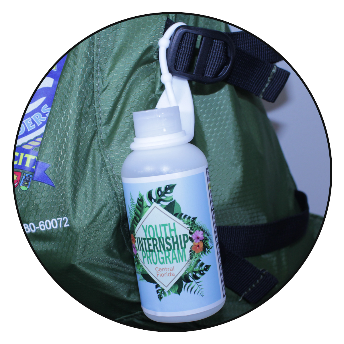Picture of 3 Oz. Full Color Digital Gel Sanitizer w/Lanyard