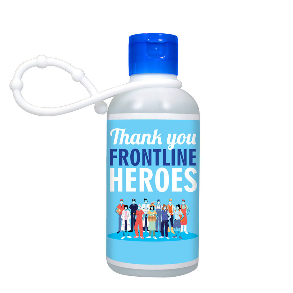 Picture of 3 Oz. Full Color Digital Gel Sanitizer w/Lanyard