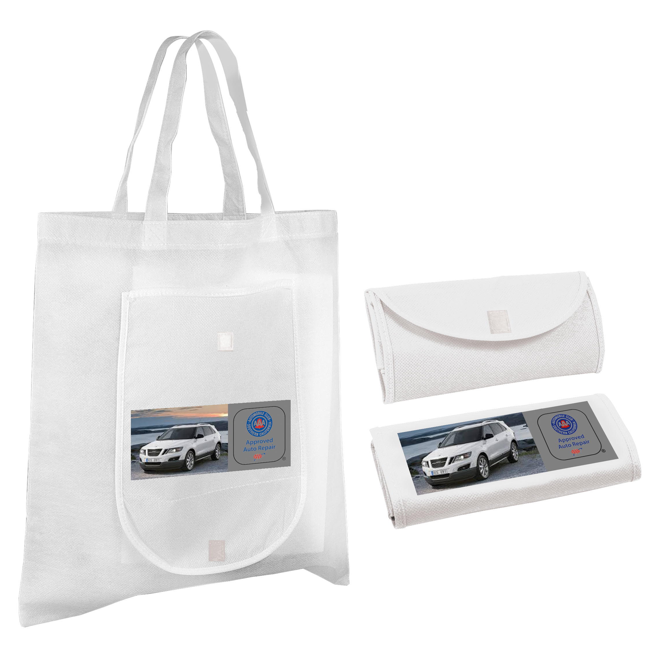 Picture of Non Woven Fold 'n Go Tote Bag (Full Color Digital)
