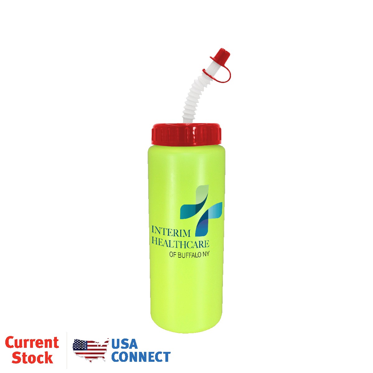 Picture of 32 Oz. Sports Bottle w/Flexible Straw (Full Color Digital)