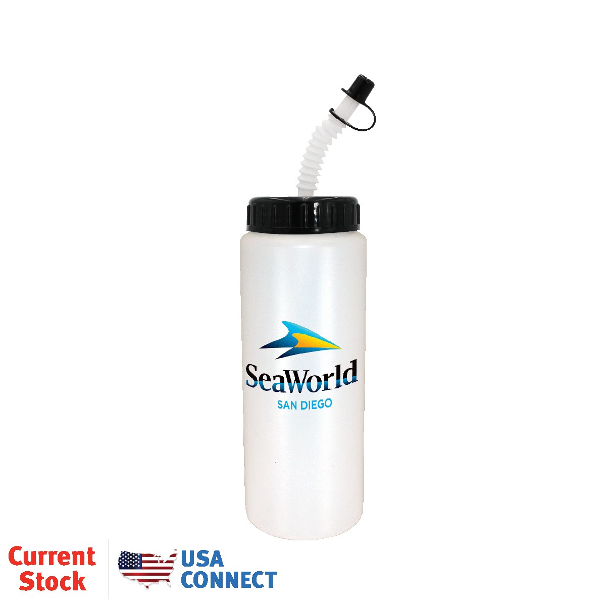 Picture of 32 Oz. Sports Bottle w/Flexible Straw (Full Color Digital)