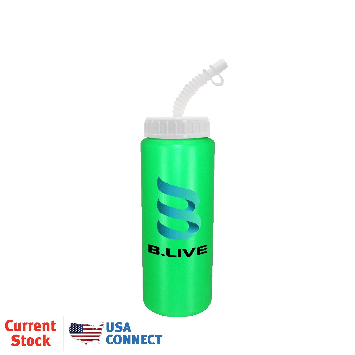 Picture of 32 Oz. Sports Bottle w/Flexible Straw (Full Color Digital)