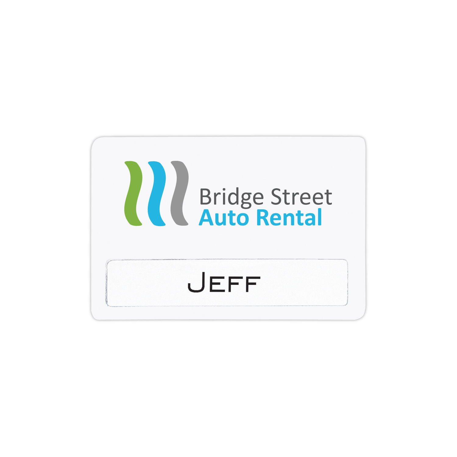 Picture of Atlanta Reusable Economy Name Badge (Standard Size 3" x 2")