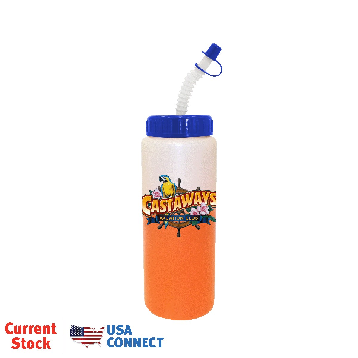 Picture of 32 Oz. Mood Sports Bottle w/Flexible Straw (Full Color Digital)