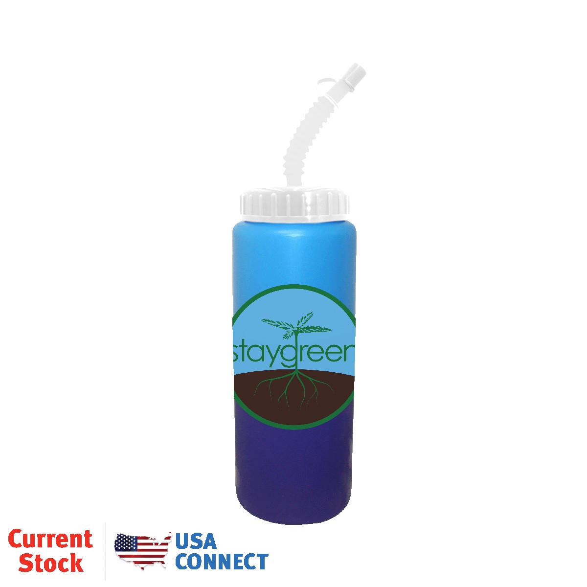 Picture of 32 Oz. Mood Sports Bottle w/Flexible Straw (Full Color Digital)