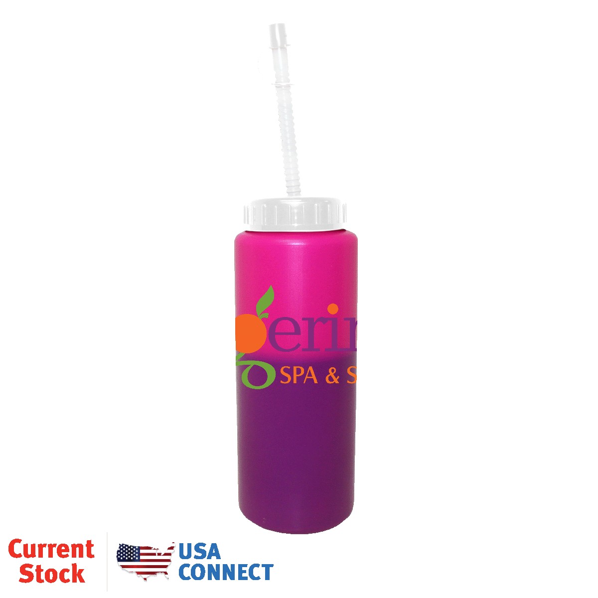Picture of 32 Oz. Mood Sports Bottle w/Flexible Straw (Full Color Digital)