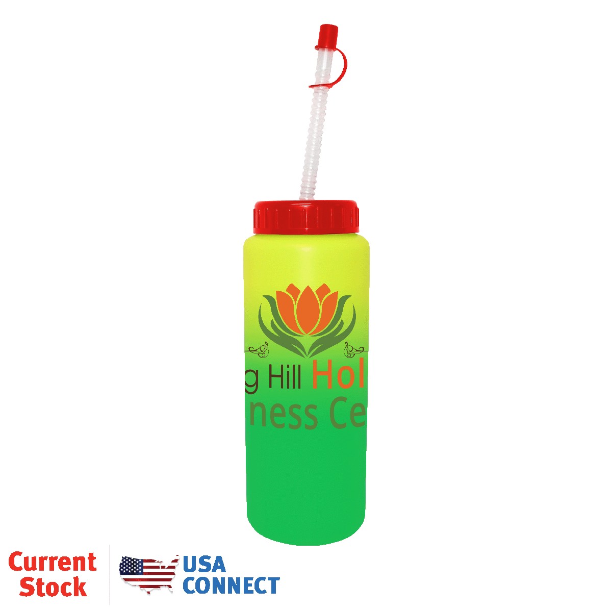 Picture of 32 Oz. Mood Sports Bottle w/Flexible Straw (Full Color Digital)