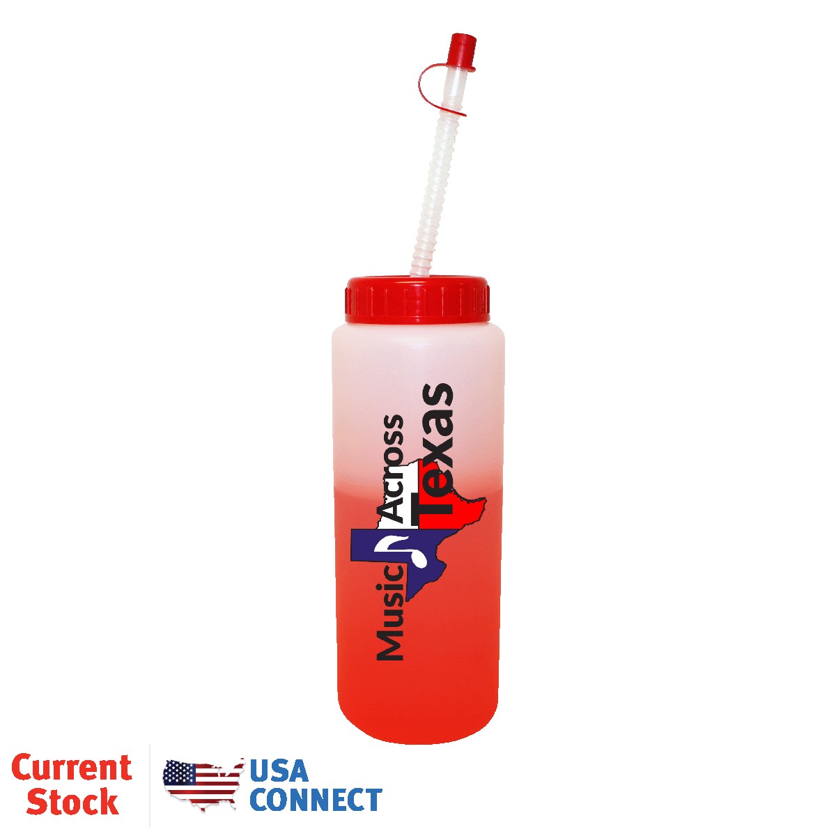 Picture of 32 Oz. Mood Sports Bottle w/Flexible Straw (Full Color Digital)