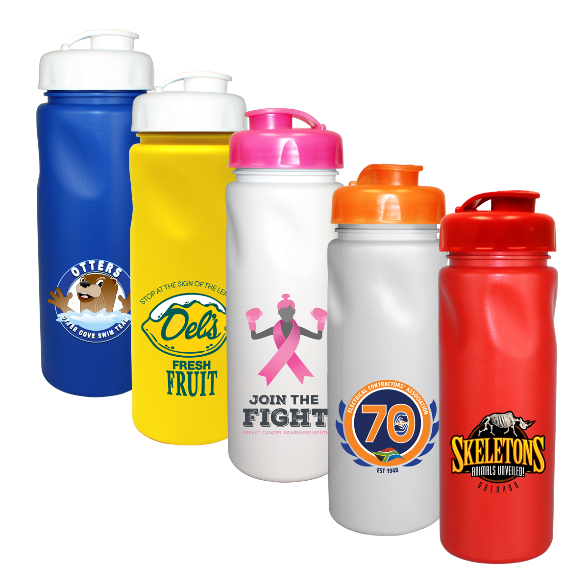 Picture of 24 oz. Cycle Bottle with Flip Top Cap, Full Color Digital