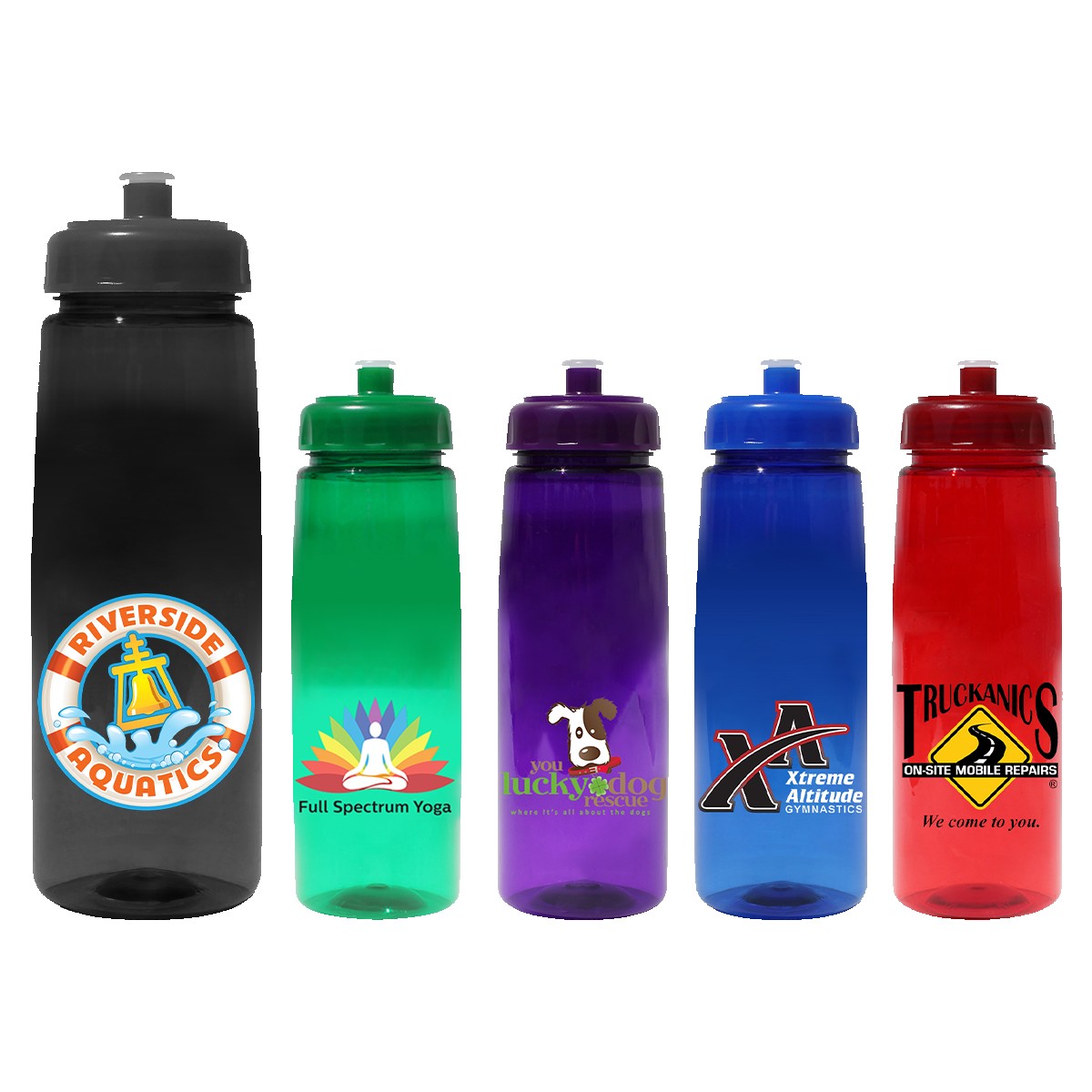 Picture of 30 Oz. Poly-Saver PET Bottle w/Push 'n Pull Cap (Full Color Digital)