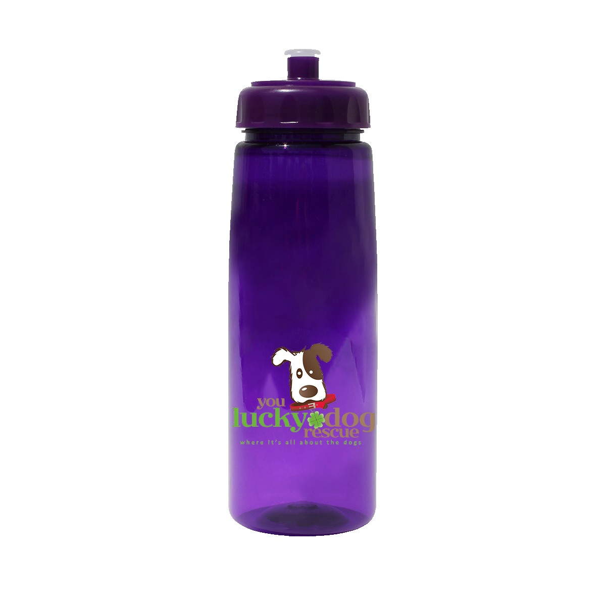 Picture of 30 Oz. Poly-Saver PET Bottle w/Push 'n Pull Cap (Full Color Digital)
