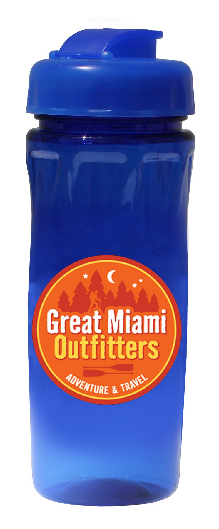 Picture of 18 Oz. Poly-Saver PET Bottle w/Flip Top Cap (Full Color Digital)