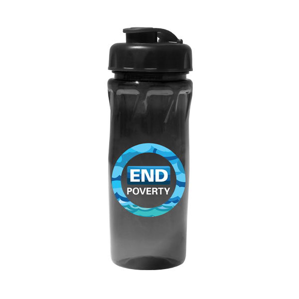 Picture of 18 Oz. Poly-Saver PET Bottle w/Flip Top Cap (Full Color Digital)