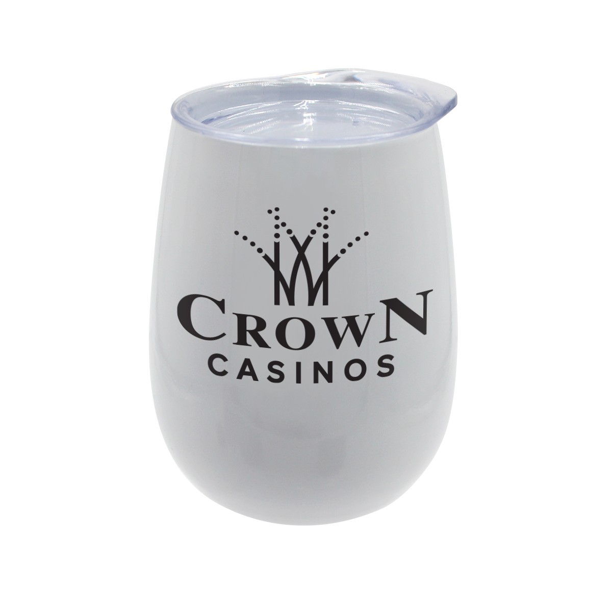 Picture of Pure 12 oz. Recycled Wine Glass with Lid, Full Color Digital