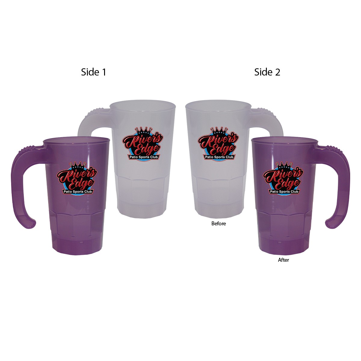 Picture of Sun Fun 20 oz. Stackable Beer Stein, (2 Side & Full Color Digital)