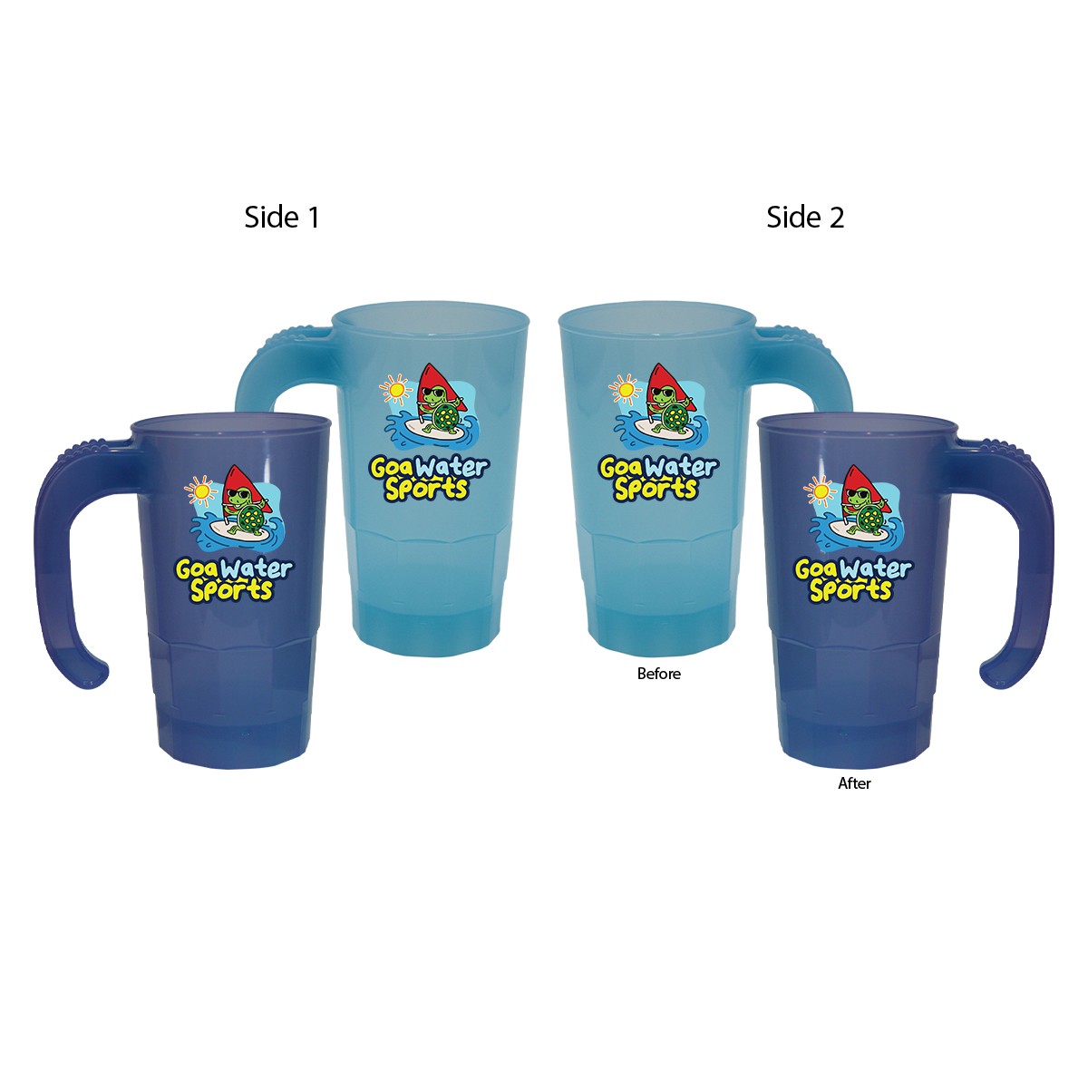 Picture of Sun Fun 20 oz. Stackable Beer Stein, (2 Side & Full Color Digital)