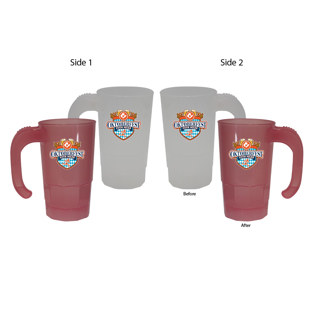 Picture of Sun Fun 20 oz. Stackable Beer Stein, (2 Side & Full Color Digital)