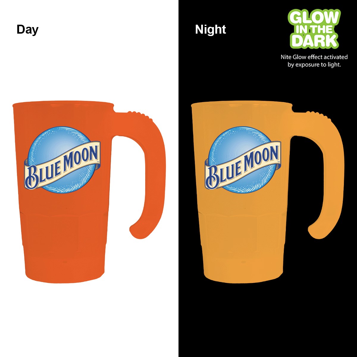 Picture of 20 oz. Nite Glow Stackable Beer Stein (2 Sided), Full Color Digital