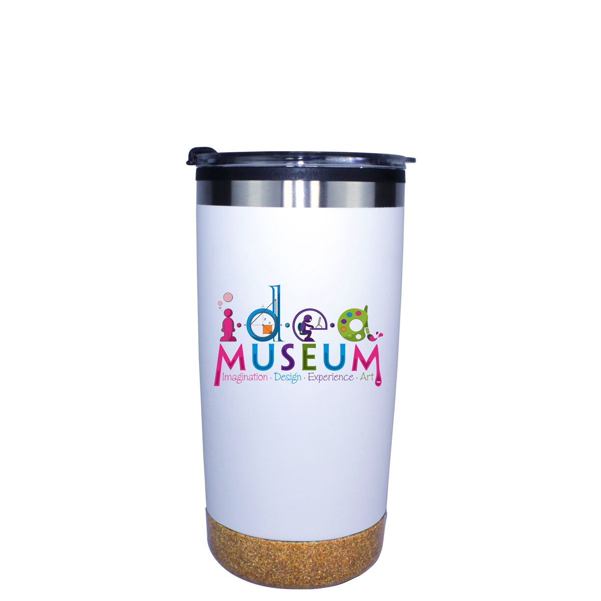 Picture of 20 Oz. Halcyon® Cork Bottom Tumbler w/Stainless Straw & Flip Top Lid (Full Color Digital)