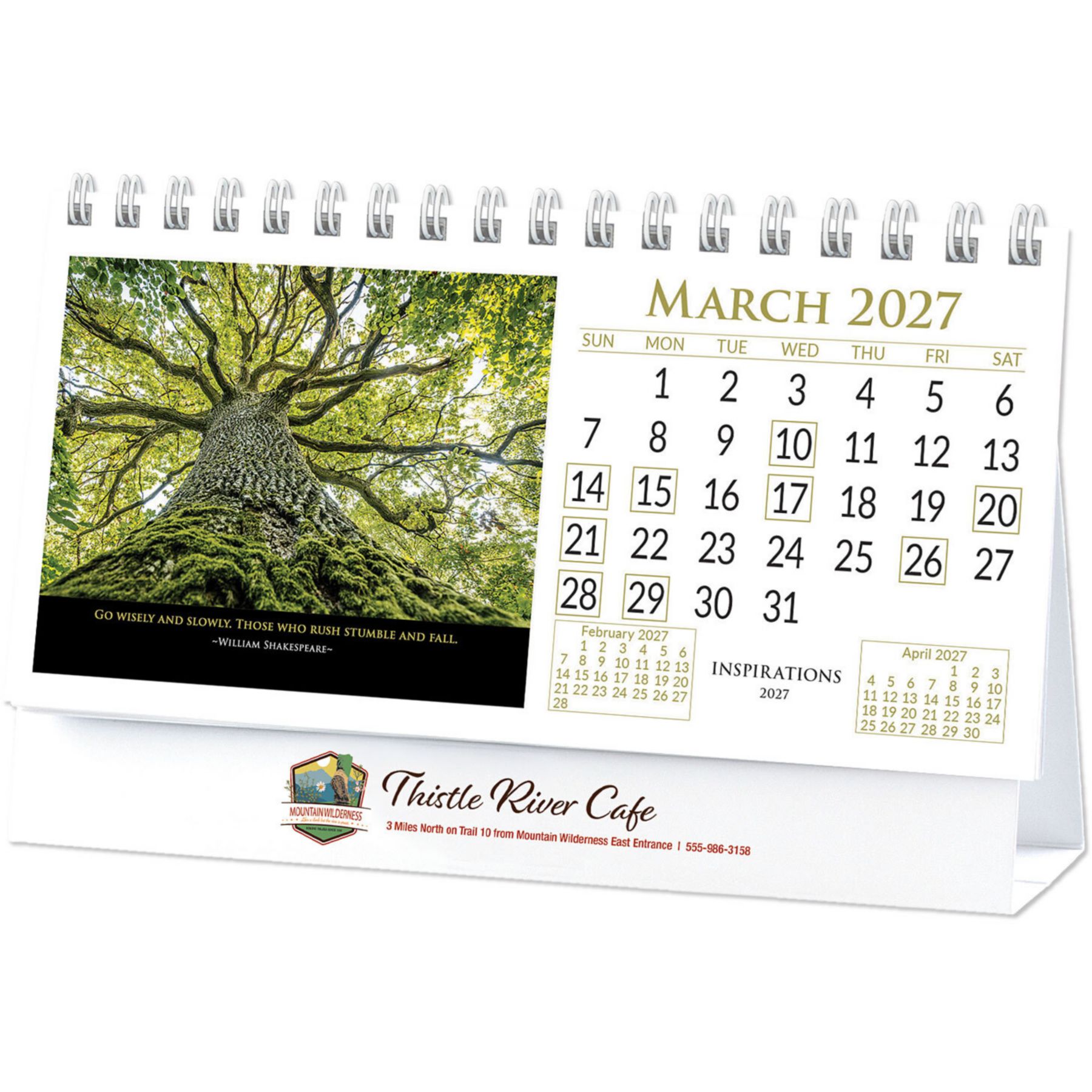 Picture of Full Color Inspirations Desk Calendar
