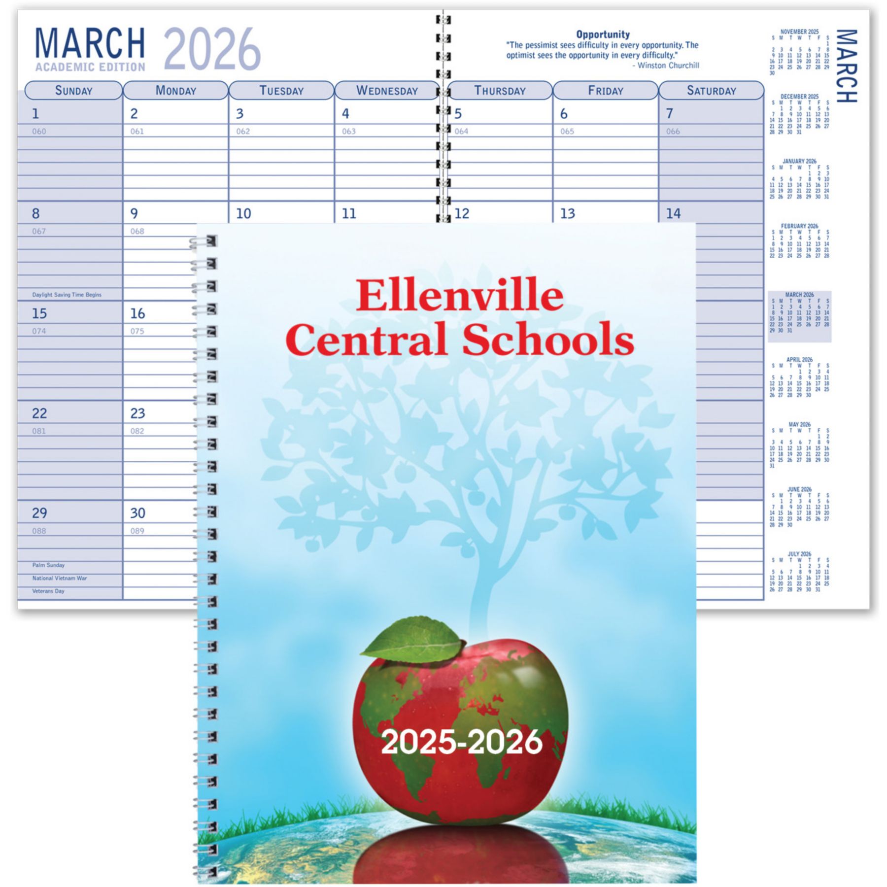 Picture of Custom Full Color Spiral Academic Planner