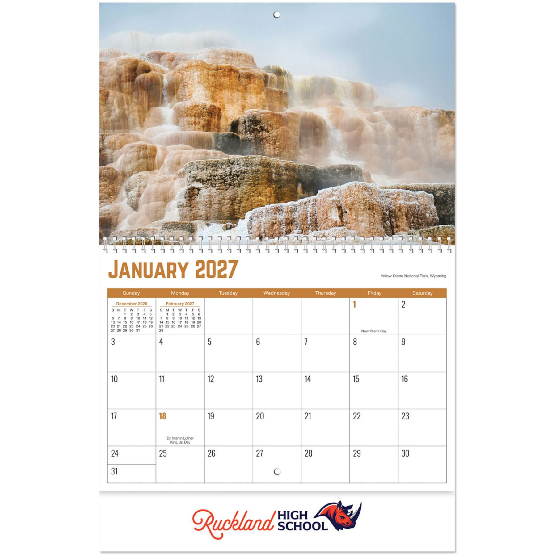Picture of Full Color National Parks Spiral Wall Calendar
