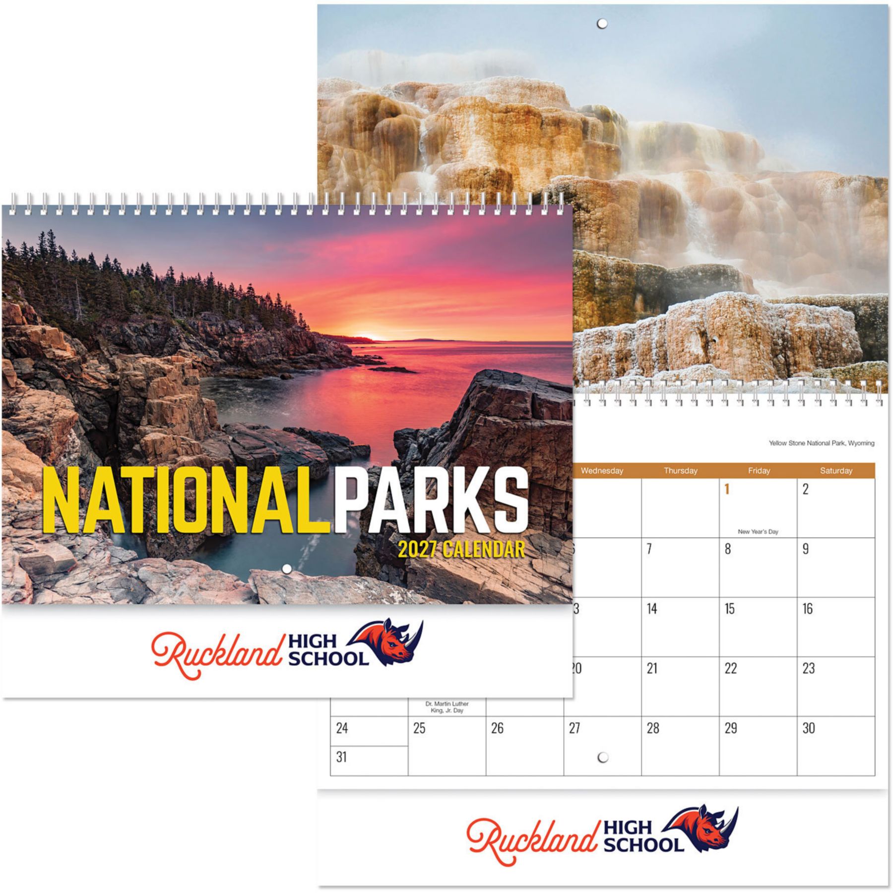 Picture of Full Color National Parks Spiral Wall Calendar