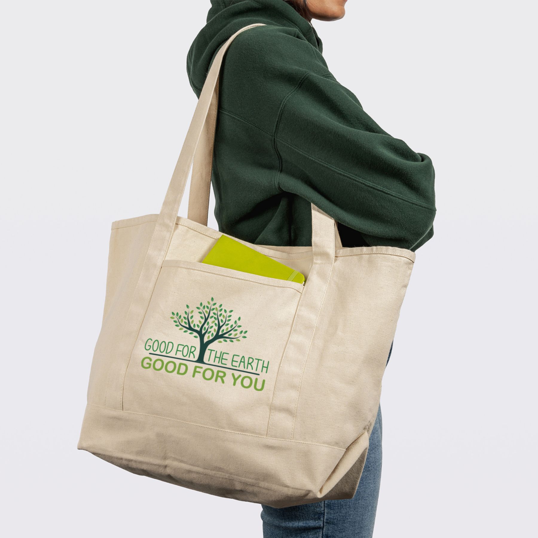 Picture of Saratoga Full Color Recycled Cotton Tote 10 Oz