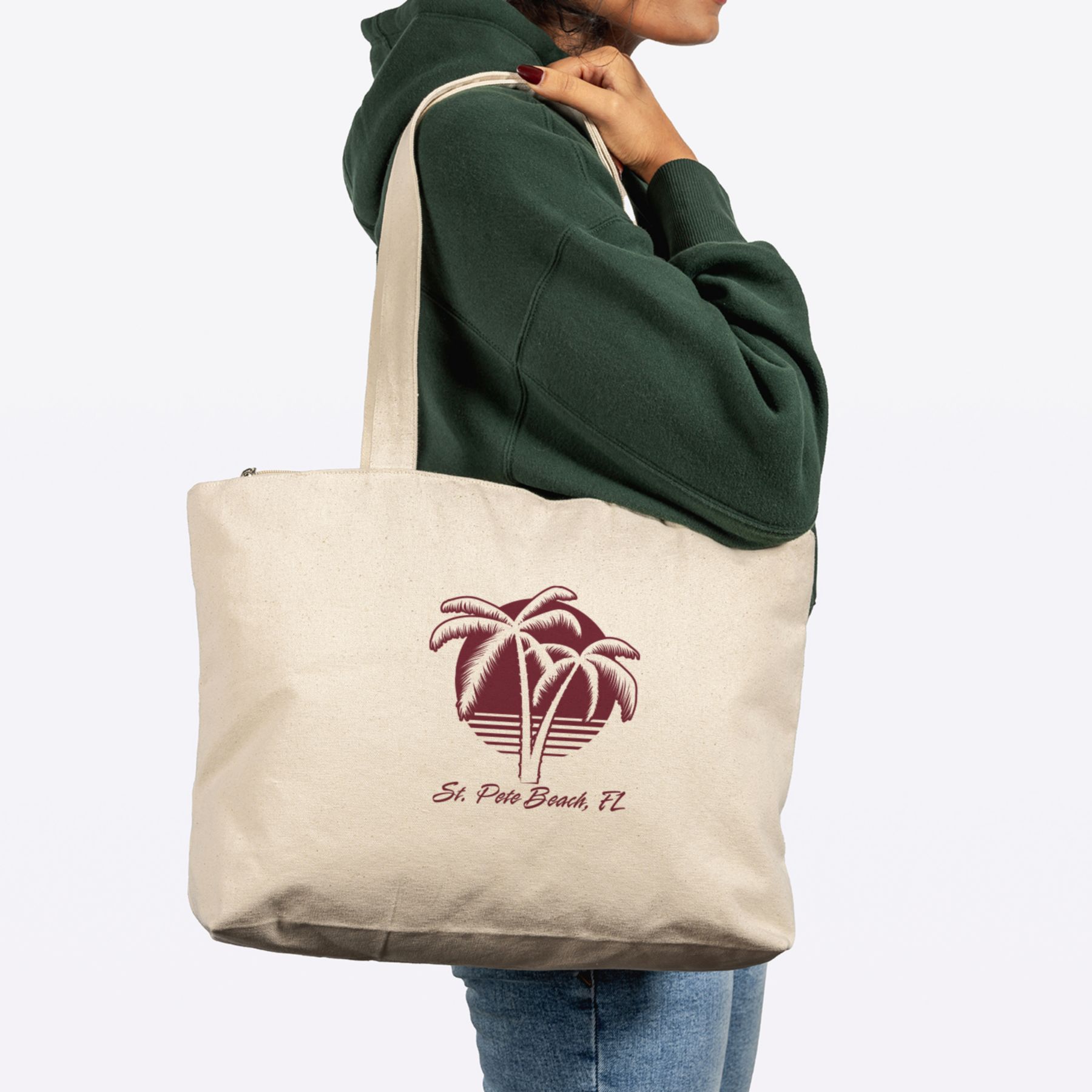Picture of Zippered Cotton Canvas Tote 12 Oz