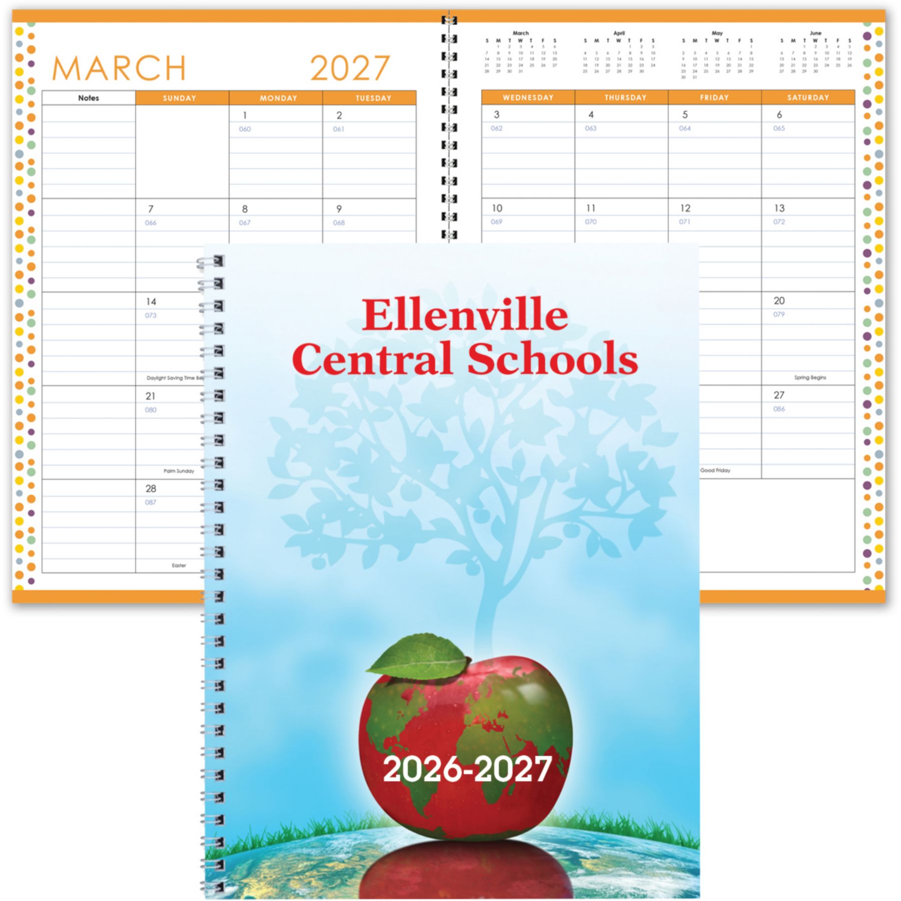 Picture of Full Color Academic 7x10 Planner Colored Insert
