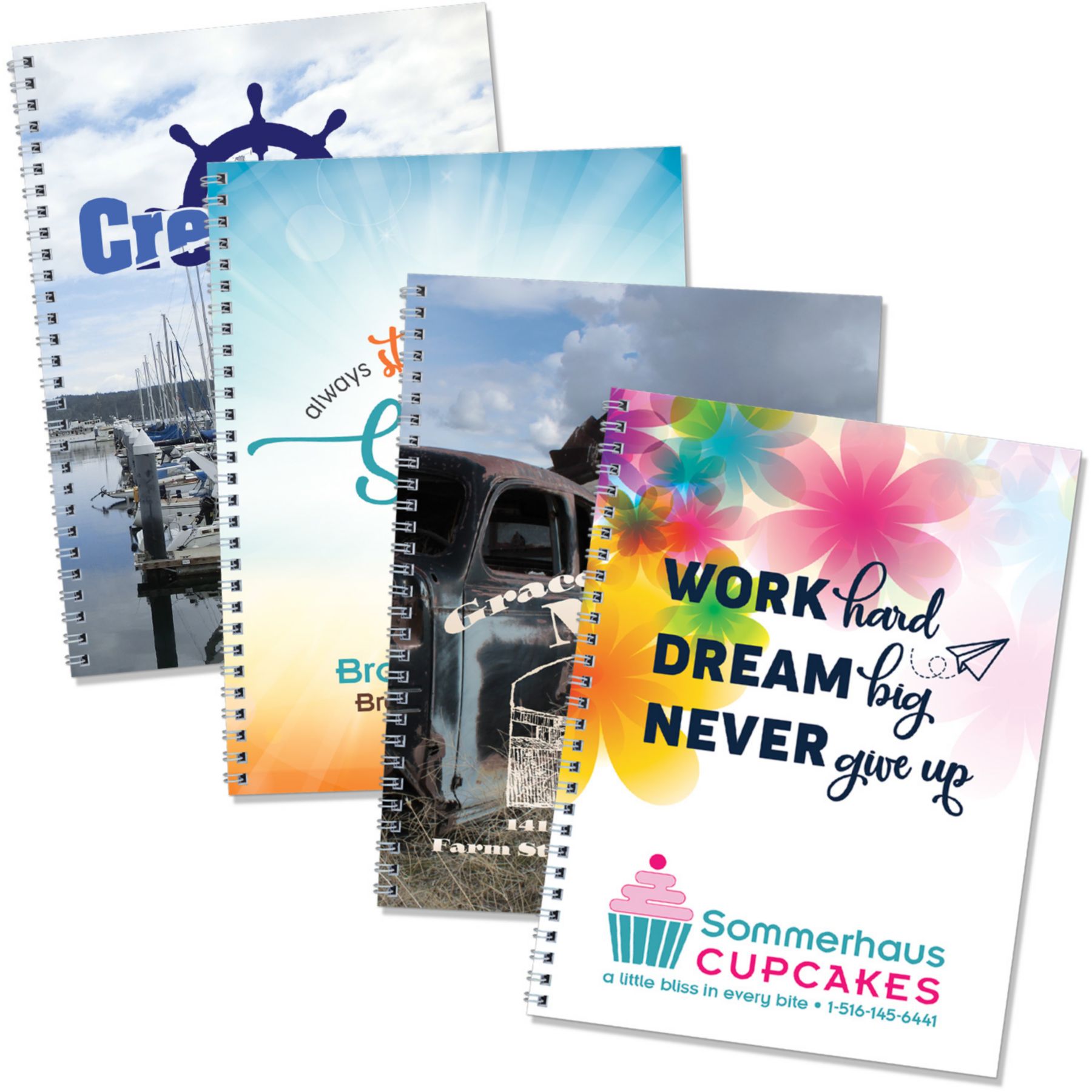 Picture of Full Color Spiral Desk Planner 7x10