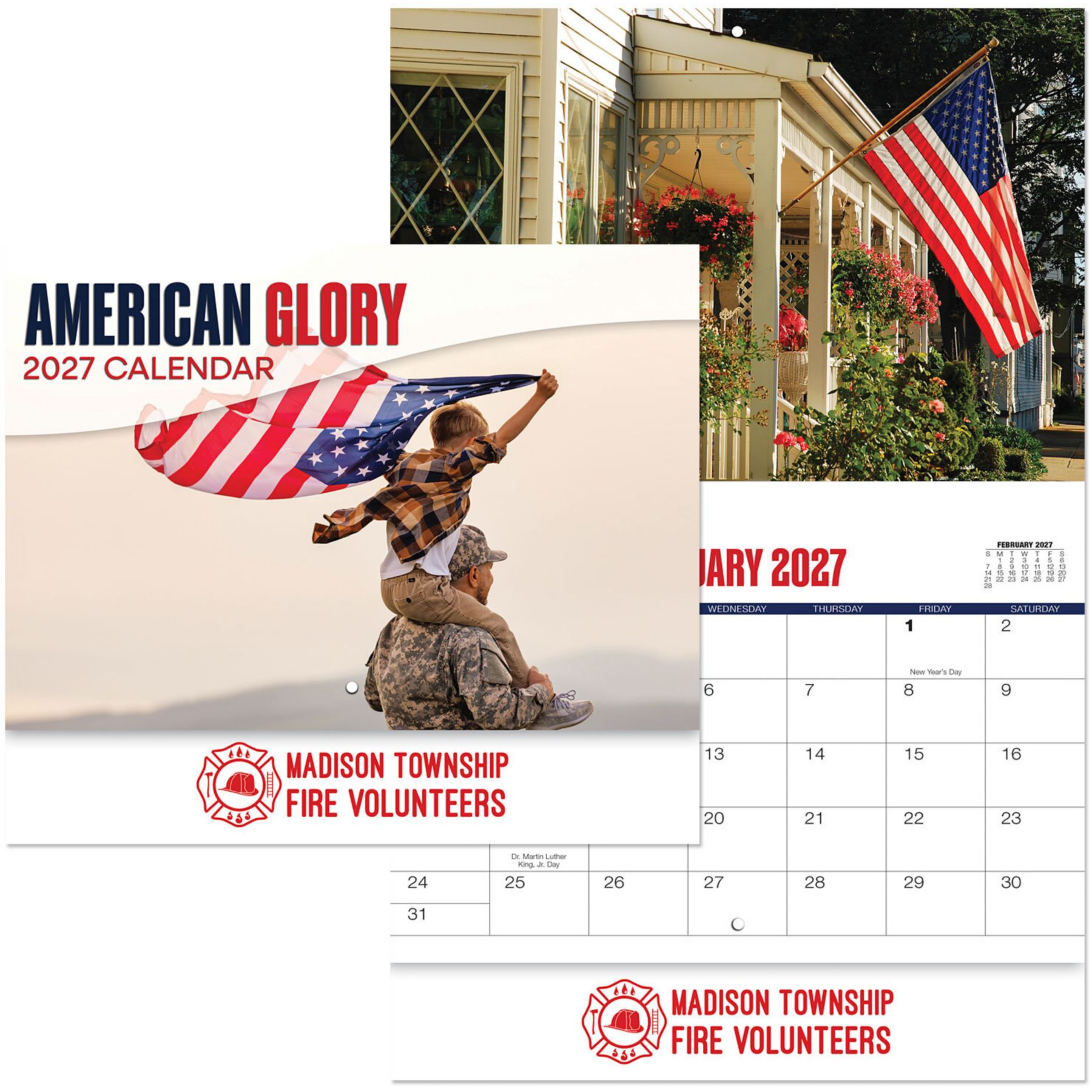 Picture of American Glory Stapled Wall Calendar
