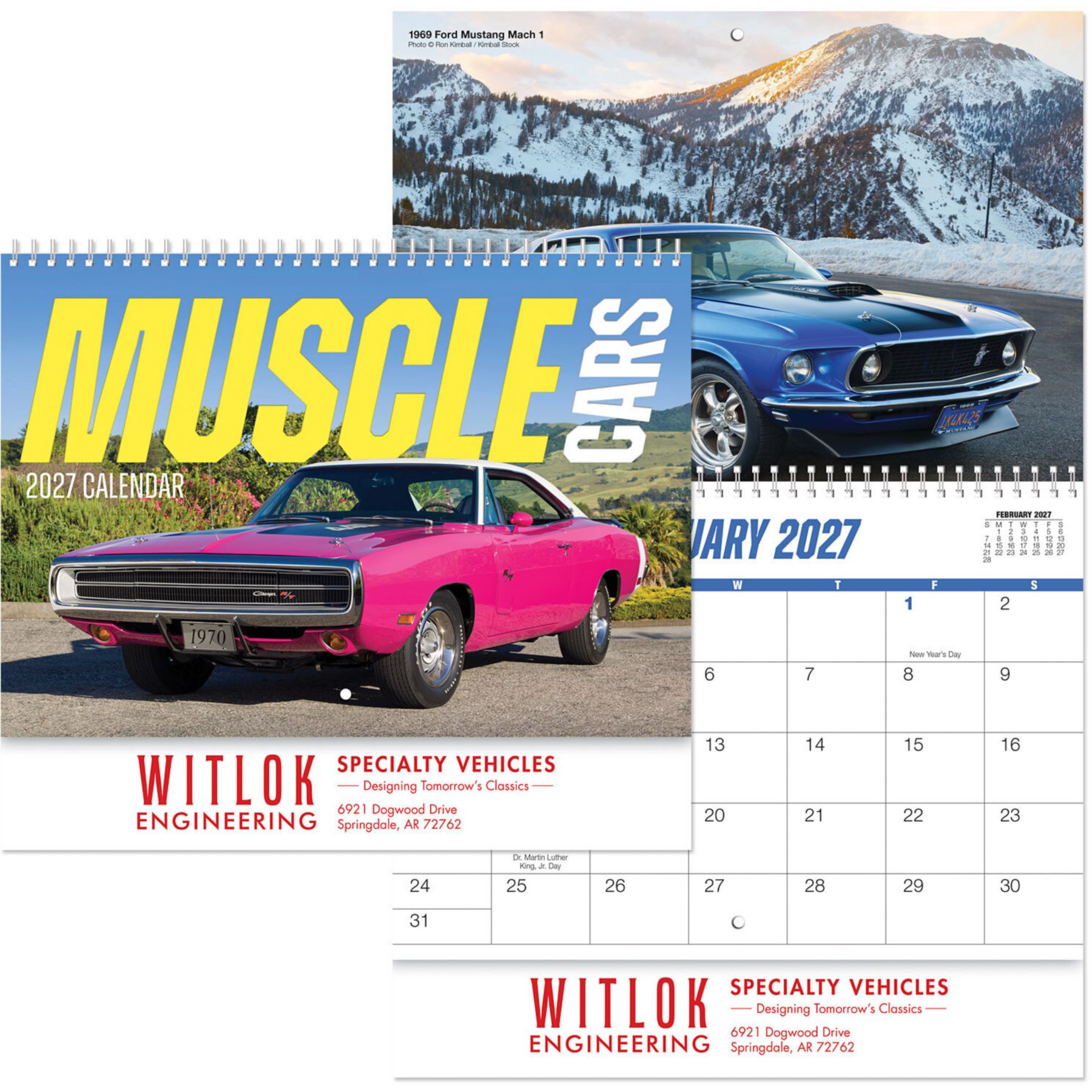 Picture of Muscle Cars Wall Calendar Spiral