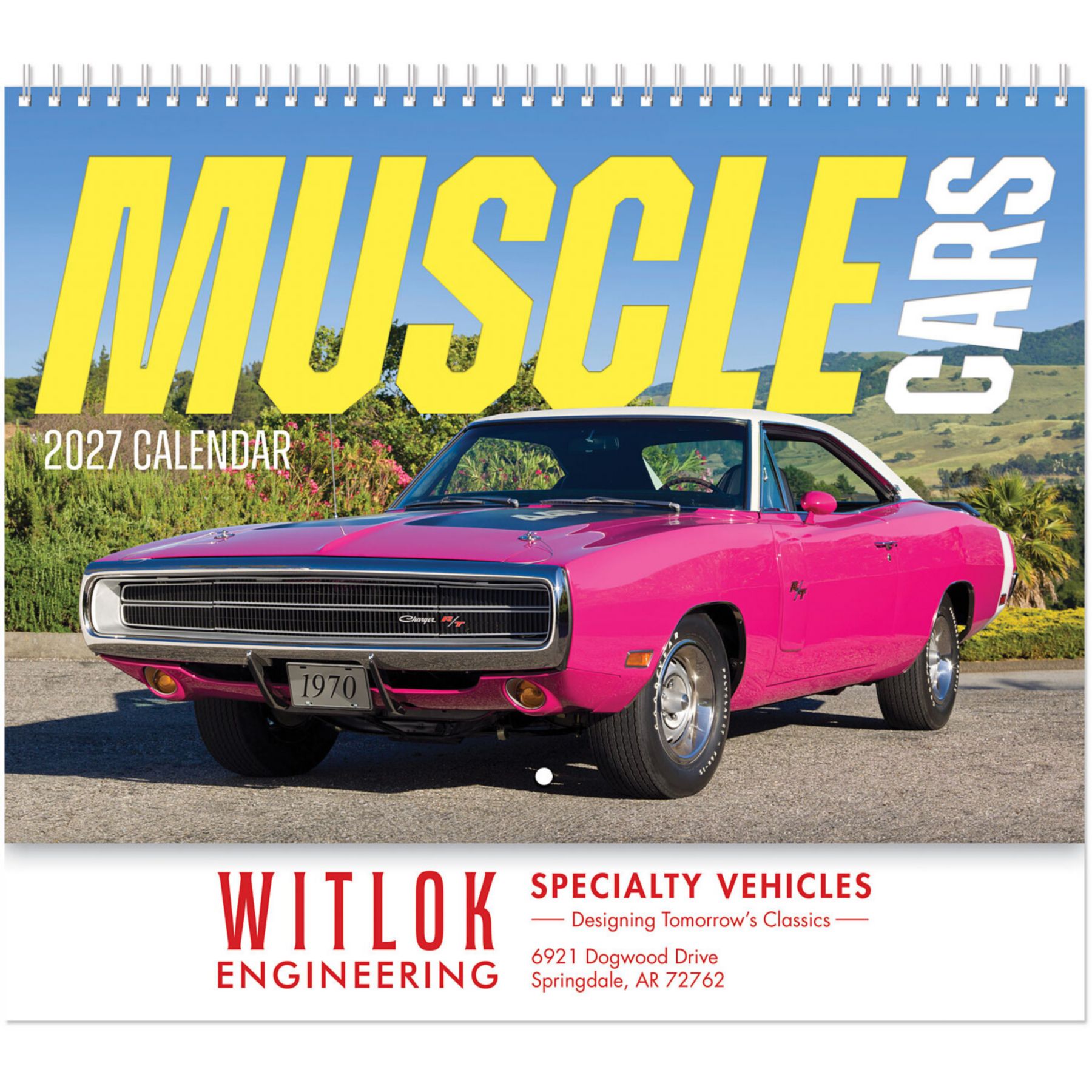 Picture of Muscle Cars Wall Calendar Spiral