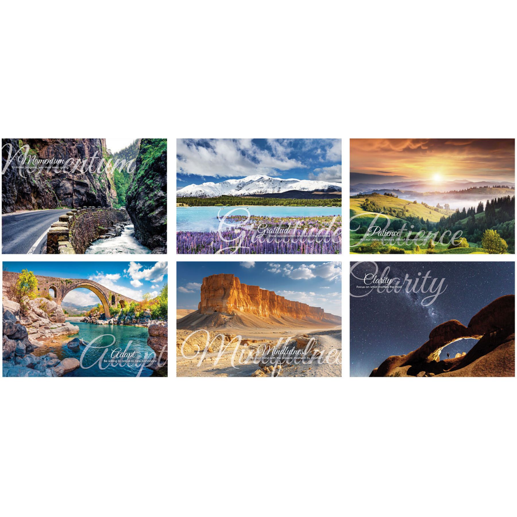 Picture of Luxe Gallery Motivations Spiral Wall Calendar