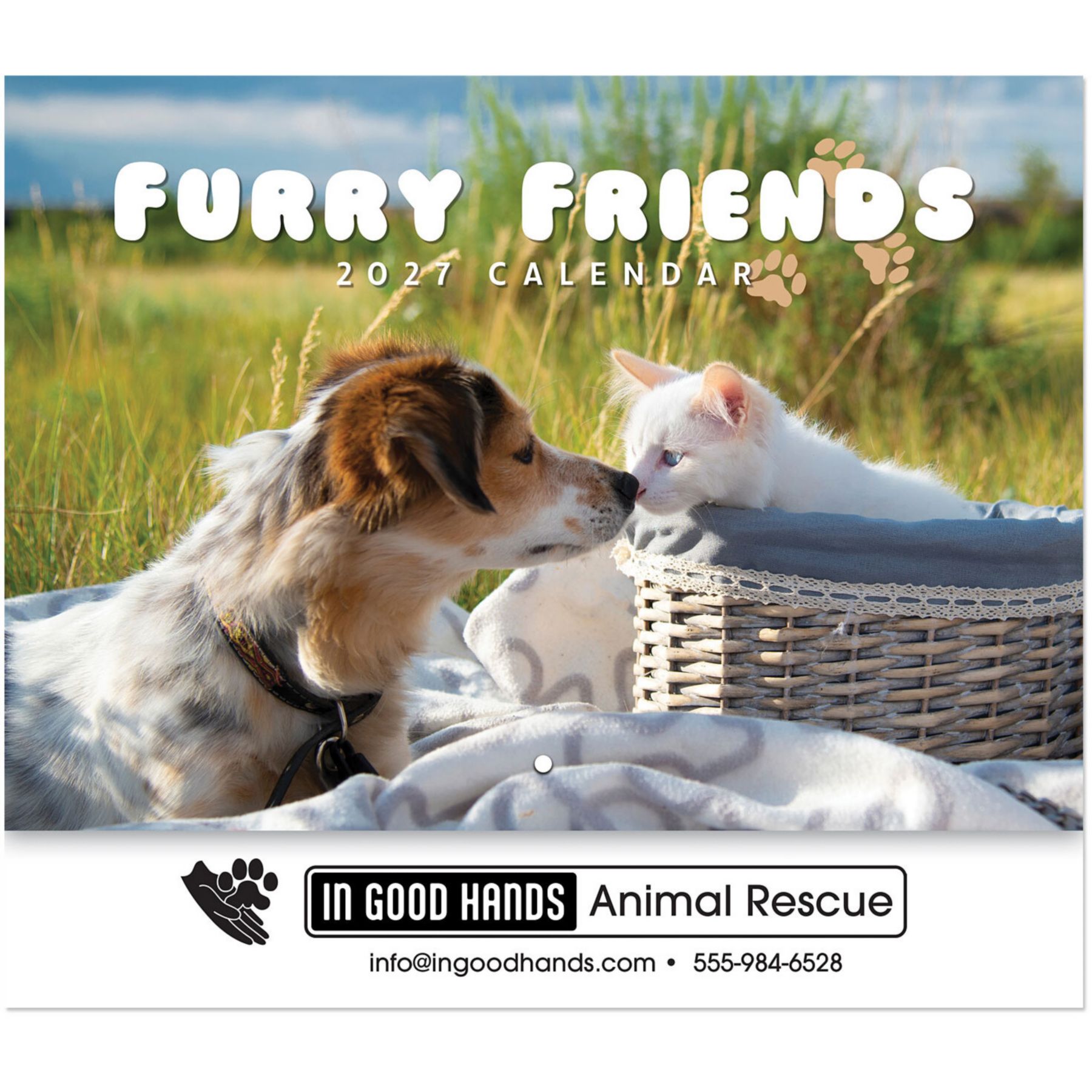 Picture of Furry Friends Stapled Wall Calendar
