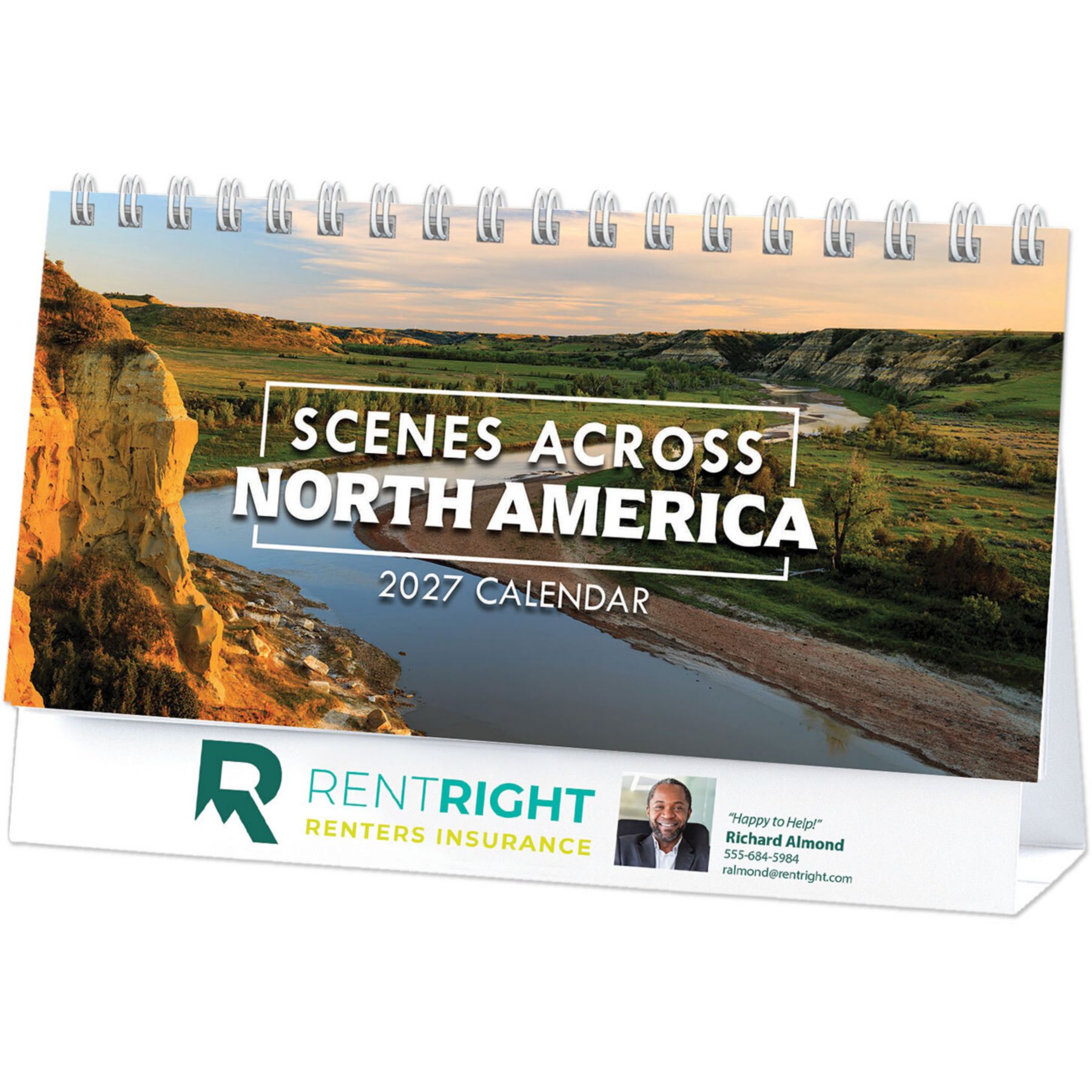 Picture of Full Color Scenes Across America Desk Calendar