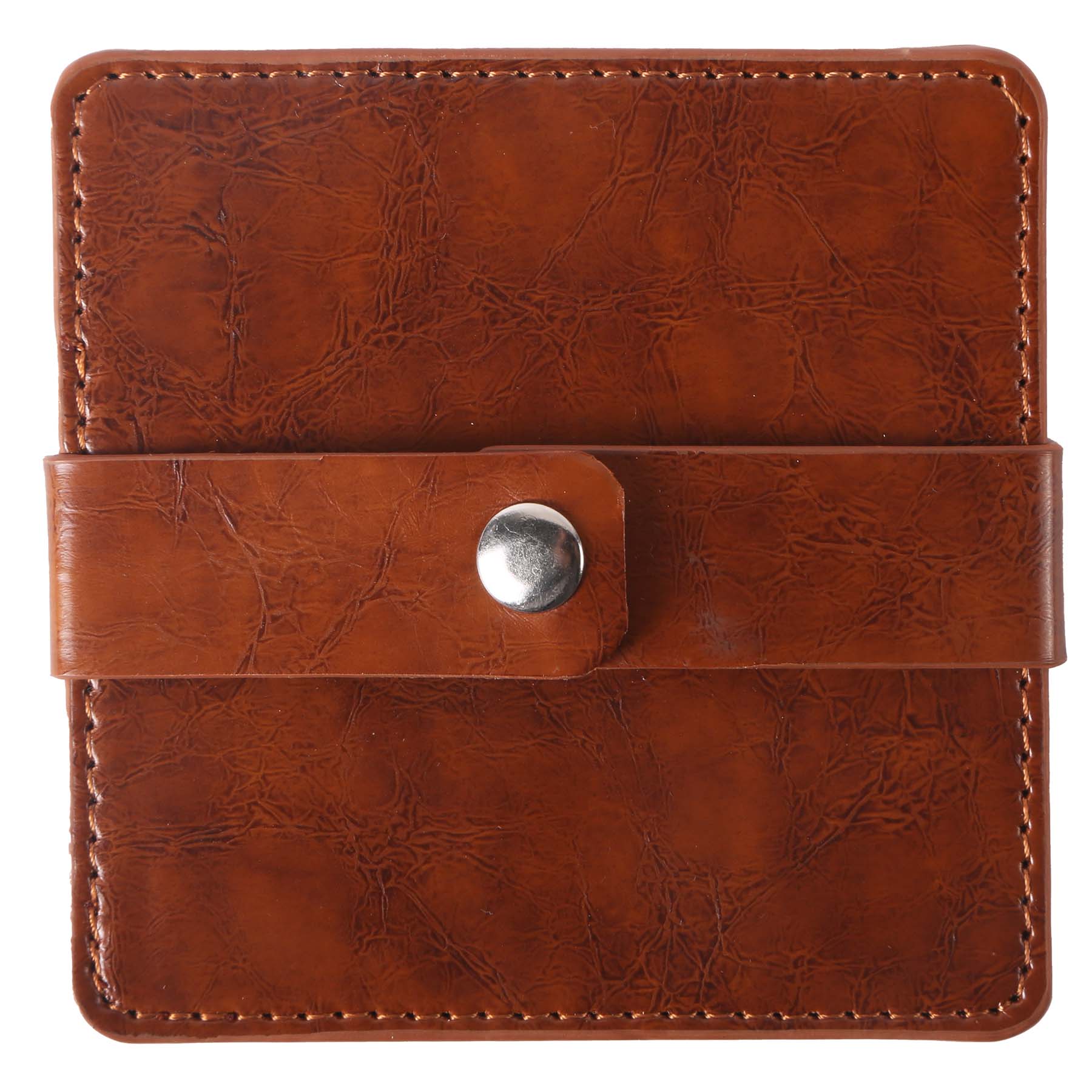 Picture of Watson Square PU Leather Coaster: 4 piece Set in Holder