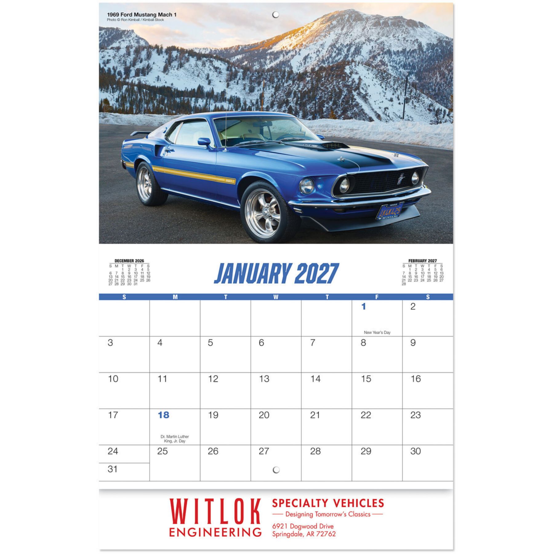 Picture of Muscle Cars Stapled Wall Calendar